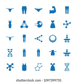 Model icon. collection of 25 model filled icons such as connection, slim, female underwear, woman pants, dress, muscular arm. editable model icons for web and mobile.
