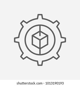 Model icon line symbol. Isolated vector illustration of  icon sign concept for your web site mobile app logo UI design.
