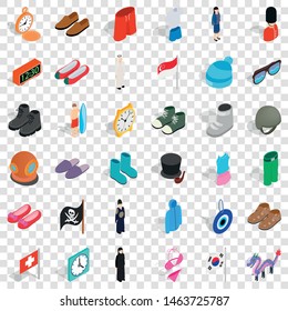 Model icons set. Isometric style of 36 model vector icons for web for any design
