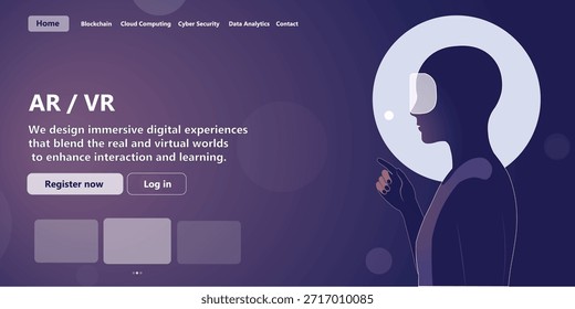 Ein Modell, das eine Virtual-Reality-Site veranschaulicht