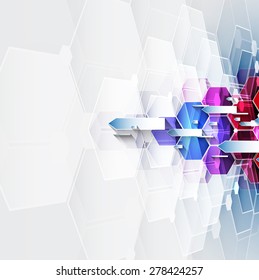 Model of Integration technology with cloud in the sky. Best ideas for Business presentation
