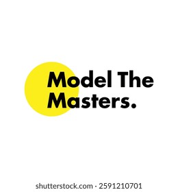 model the masters text on white background.