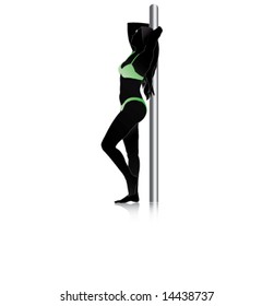 Model Modeling Swimsuit Vector Illustration