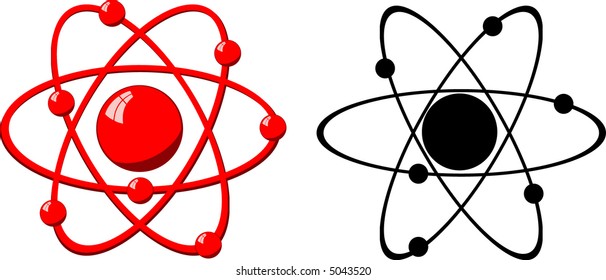 model of a molecule atom