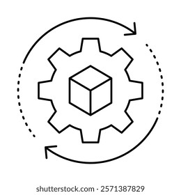 Model Optimization – Gear Representing Fine-Tuning of AI and Machine Learning Models