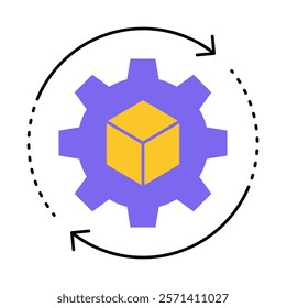 Model Optimization – Gear Representing Fine-Tuning of AI and Machine Learning Models