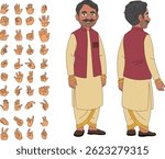 model sheet of cartoon character