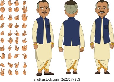 model sheet of cartoon character