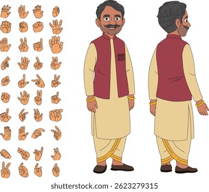 model sheet of cartoon character