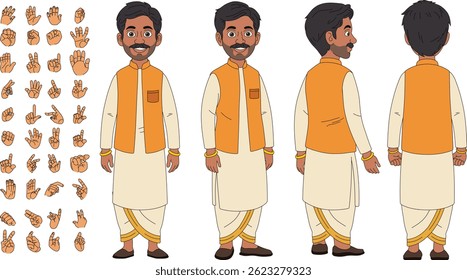 model sheet of cartoon character