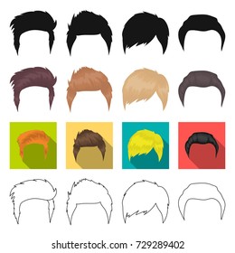 model, style, wig and other web icon in different style.theaters, circus, entourage icons in set collection.