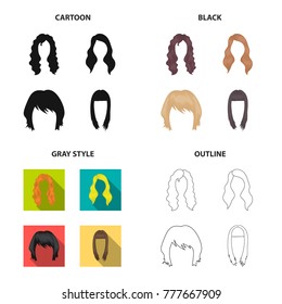 model, style, wig and other web icon in different style.theaters, circus, entourage, icons in set collection.