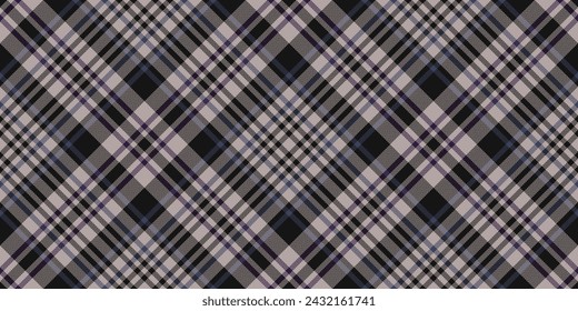 Modell Tartan Hintergrundprüfung, jpg Textur plaid. Teppich nahtlose Vektor-Textilmuster in Pastellfarben und Schwarz.