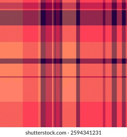 Model tartan check texture, perfect vector textile pattern. Turkish fabric background seamless plaid in red and dark colors palette.