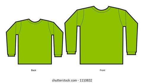 A model of a t-shirt design