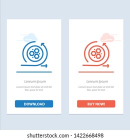 Modeling, Api, Modeling, Science  Blue and Red Download and Buy Now web Widget Card Template