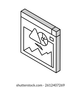 modeling risk isometric icon vector. modeling risk sign. isolated symbol illustration