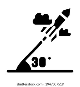 modeling self study glyph icon vector. modeling self study sign. isolated contour symbol black illustration