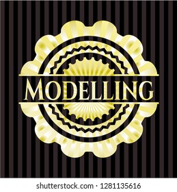 Modelling golden badge or emblem