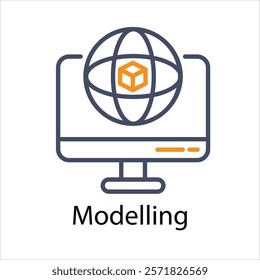 Modelling Vector icon stock illustration