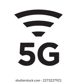 Modelo de vetor de sinal de logotipo 5g.