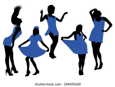 Models Girls Color Set