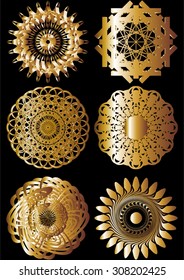Models of metal parts, soldering, on a black background.