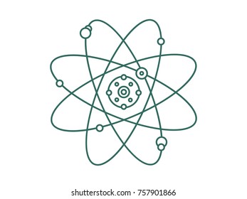 models of a molecules. Atom symbol isolated background. Design illustration