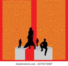 Models on the runaway with an abstract background 