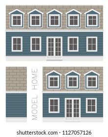 Models of vector houses. Monotonous colors, detailed drawing of houses.
Design for games, for different background and for other purposes.