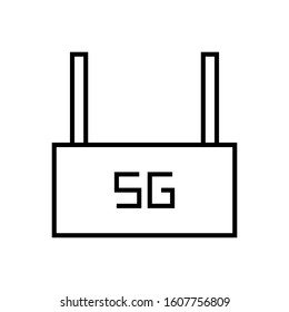 Modem 5 G Device Outline Icon Symbol