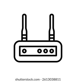 Modem. Editable stroke vector icon.