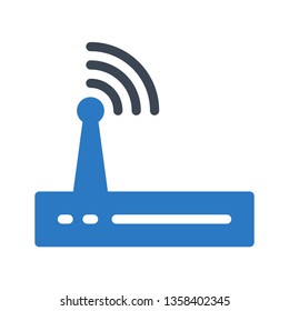 modem glyph double color