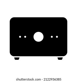 Modem Glyph Icon Black Design