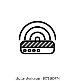 modem icon. Element of minimalistic icons for mobile concept and web apps. Thin line icon for website design and development, app development