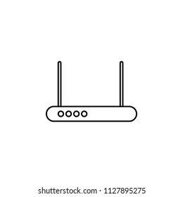 modem icon. Element of sosial media network icon for mobile concept and web apps. Thin line modem on white background