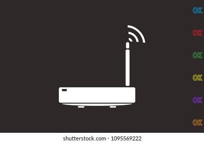 modem, icon illustration
