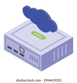 Modem icon. Isometric of Modem vector icon for web design isolated on white background