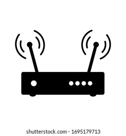 Modem icon, network device sign design