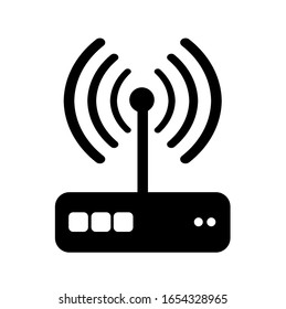 modem icon on white background