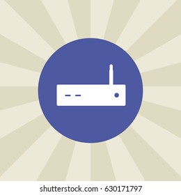 modem icon. sign design. background