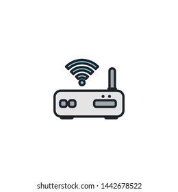 Modem Icon Sign Signifier Vector