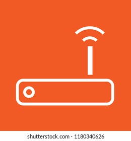 Modem icon, stock vector illustration, EPS10. 