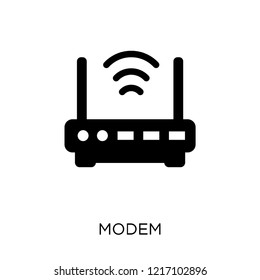 Modem icon. Modem symbol design from Networking collection. Simple element vector illustration on white background.