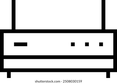 modem icon. Thin linear style design isolated on white background
