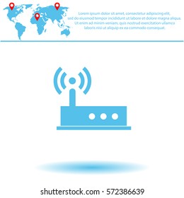 Modem  icon. Vector design.