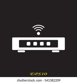 modem icon, vector illustration EPS 10