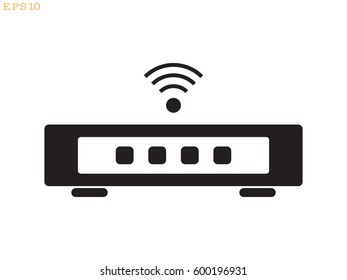 modem icon, vector illustration eps10