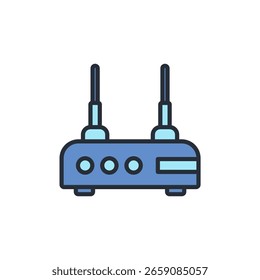 icono de módem. Vector. Trazo editable. signo de estilo lineal para uso Diseño web, logotipo. Ilustración de símbolo.