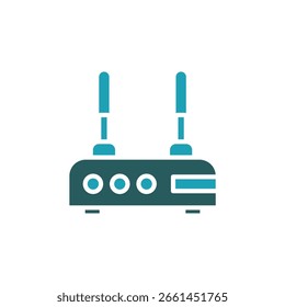 Modemsymbol. vector.Editable stroke.linear style Zeichen zur Verwendung Web-Design, logo.Symbol-Illustration.